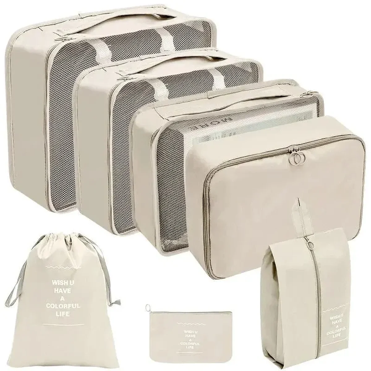 Organisateurs de valise, lot de 7 ou 10 pièces