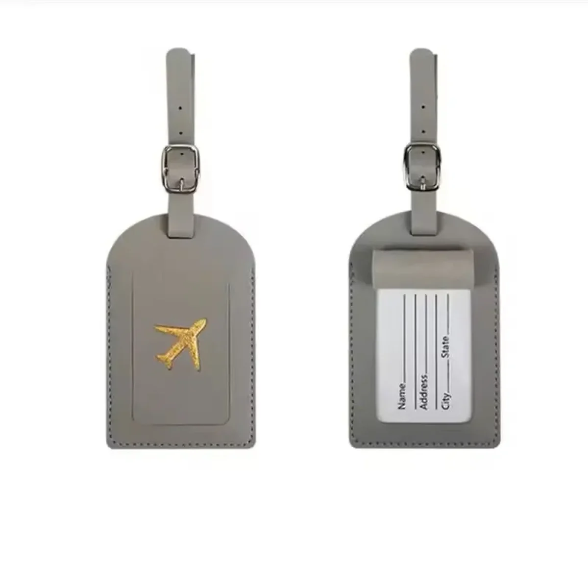 Étiquette bagage cuir