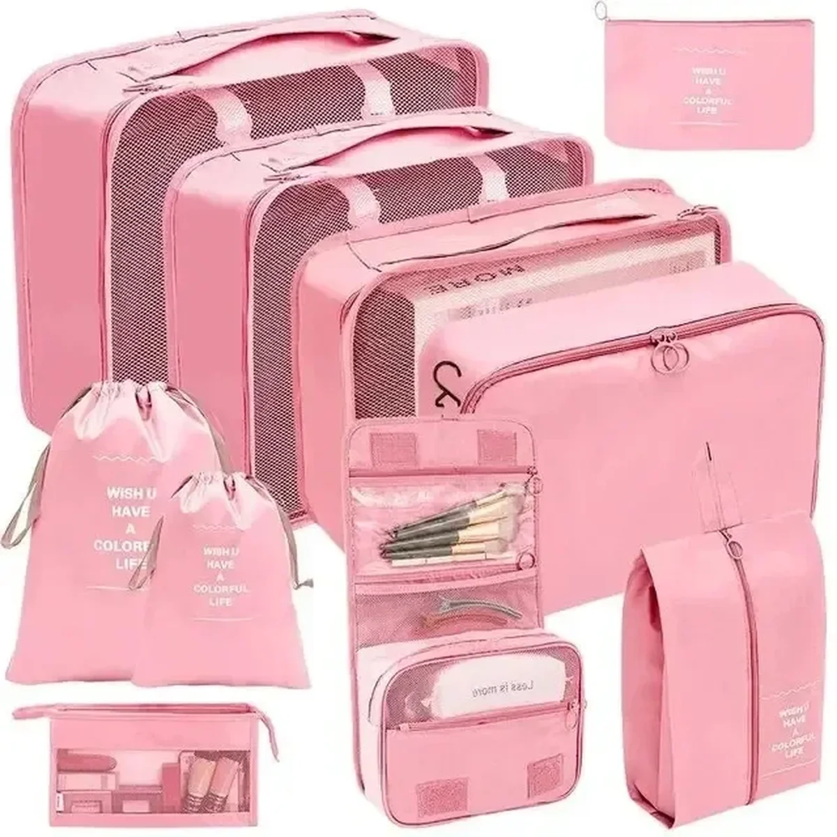 Organisateurs de valise, lot de 7 ou 10 pièces