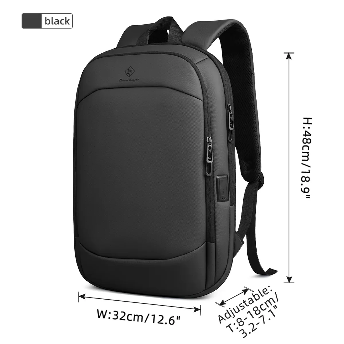 Sac à dos business extensible 17", port USB