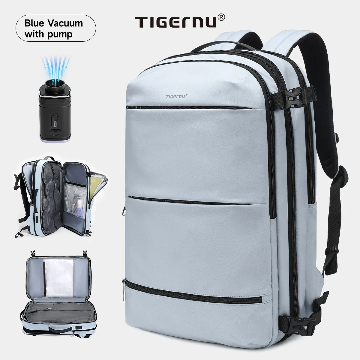 Sac à dos extensible 27 à 37 L compression sous vide